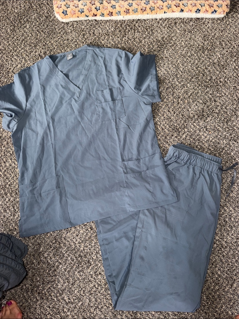 Women’s gray scrub set